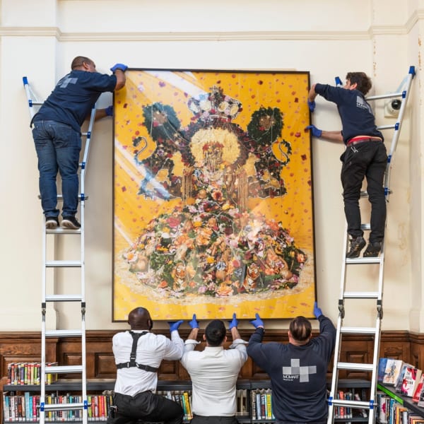 Hew Locke, Serpent of the Nile (Sejant), 2007, Ways of Seeing, Walthamstow Library. Photo by Thierry Bal