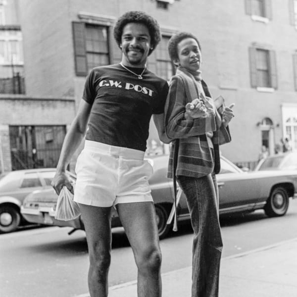 Detail of Sunil Gupta, Untitled #36 from the series Christopher Street, 1976, Silver gelatin print, Print: 91.5 x 61.4 cm, 36 1/8 x 24 1/8 in, Framed: 93.7 x 63.5 cm, 36 7/8 x 25 in
