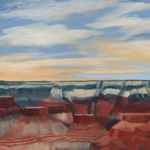 Detail of Kay WalkingStick. The Canyon, 2016