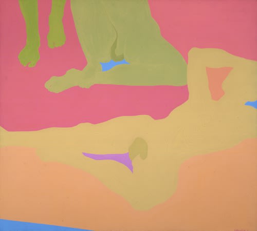 Detail of Kay WalkingStick, Detail of Fantasy for a January Day, 1971