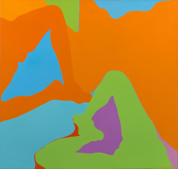 Detail of Kay WalkingStick, Two Women II, 1973