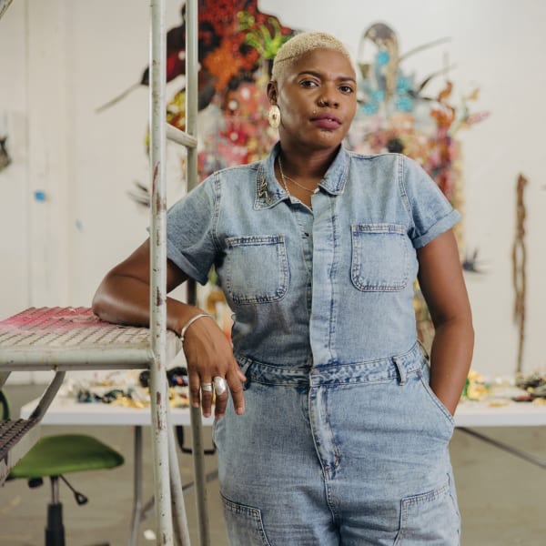 Portrait of Ebony G. Patterson. Photo courtesy John D. and Catherine T. MacArthur Foundation.