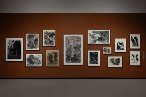 Installation view of Drawing The Unspeakable, Towner Art Gallery, 5 October 2024 - 27 April 2025 