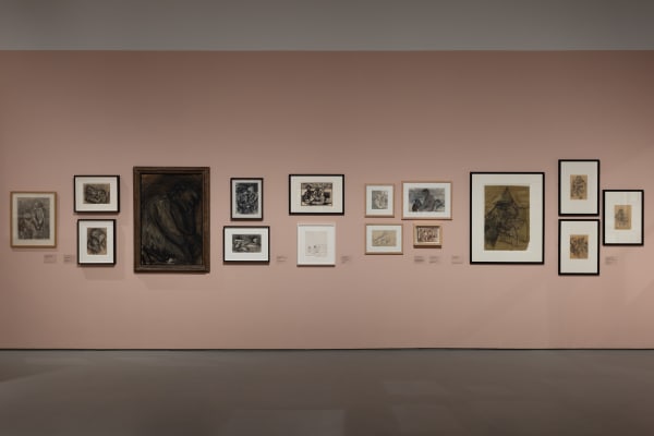 Installation view of Drawing The Unspeakable, Towner Art Gallery, 5 October 2024 - 27 April 2025 