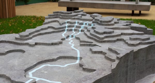 Detail of Rachael Champion, Course and Flow, 2020