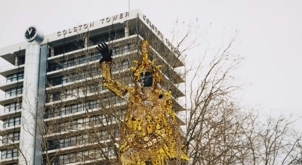 Detail of Hew Locke, Burke (RESTORATION series), 2006