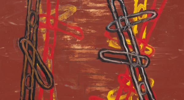 Detail of Basil Beattie, Apart From No.2 (Series), 2020 (detail)