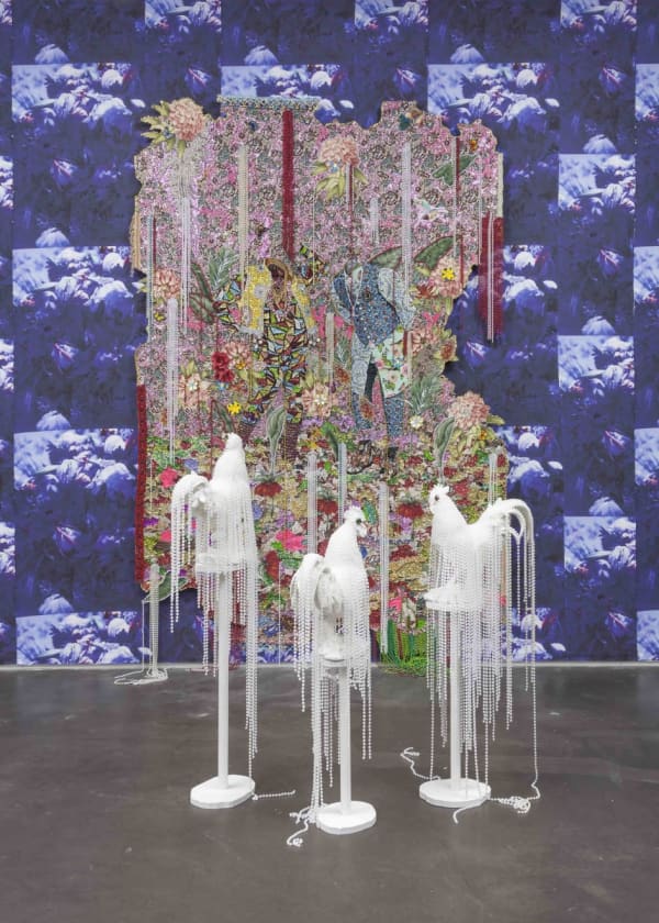 Ebony G. Patterson, ...they wondered what to do...for those who bear/bare witness, 2018 