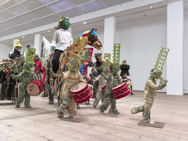 Hew Locke, The Procession, 2022. Currently on view at Baltic Centre for Contemporary Art. 