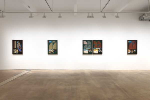 Installation view of Haroun Hayward, Event On The Downs, Hales London 2023