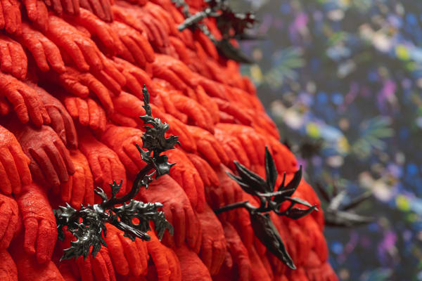 Installation View Of Ebony G Patterson, …things come to thrive…in the shedding…in the molting…, New York Botanical Gardens, 27 May - 17 September 2023