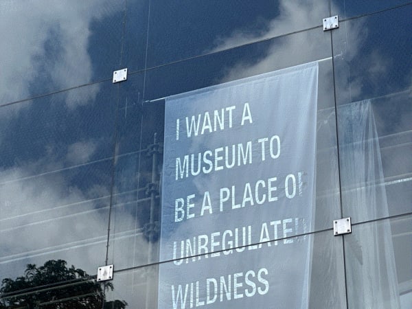 View of Andrea Geyer, Manifest, 2023, at Carnegie Museum of Art, Winter 2023