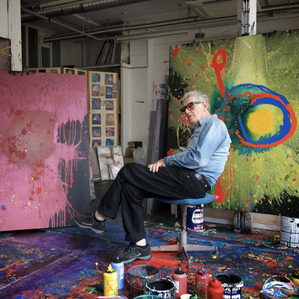 Portrait of John Hoyland in his studio, July 2010. Photo by Nick Smith.