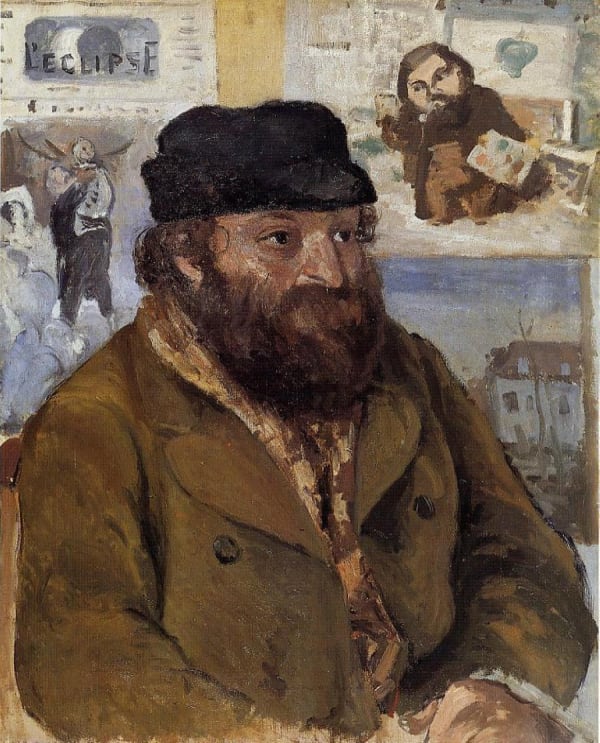 Pissarro, Portrait of Paul Cezanne, 1874 (National Gallery, London)
