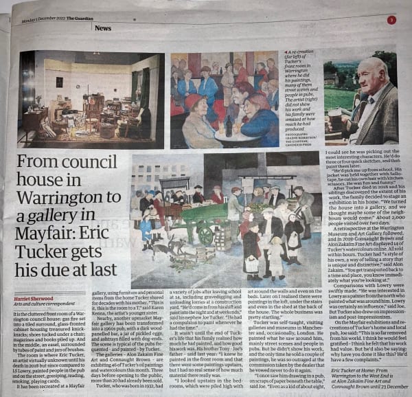 Eric Tucker: At Home highlighted in The Guardian