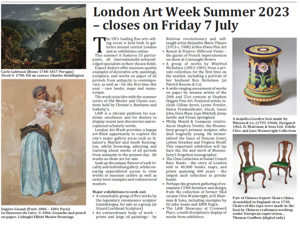 Renoir & Pissarro as a London Art Week highlight