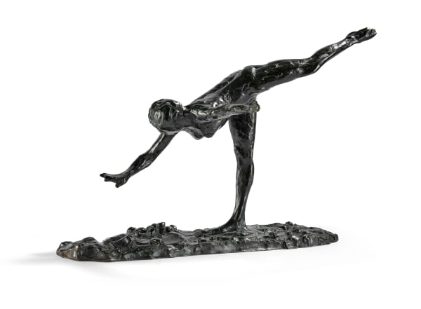 Edgar Degas, Danseuse, arabesque ouverte sur la jambe droite, bras droit à terre, c. 1885-90