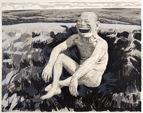 Painting by Yue Minjun