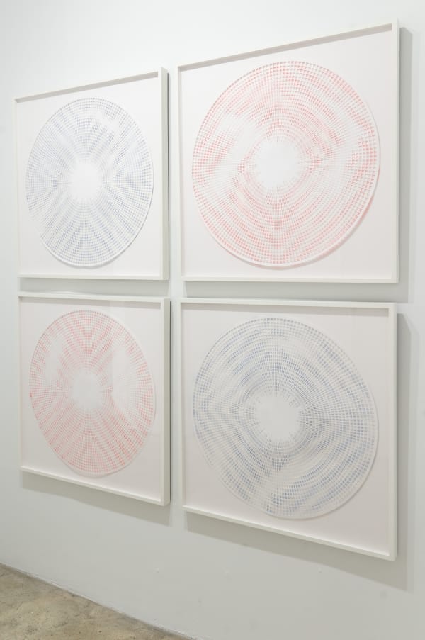 Leigh Suggs Massey Klein Gallery Better View Series 2022 Handcut Acrylic On Yupo 30 X 30 X 1 Inch Each Unframed Installation 3