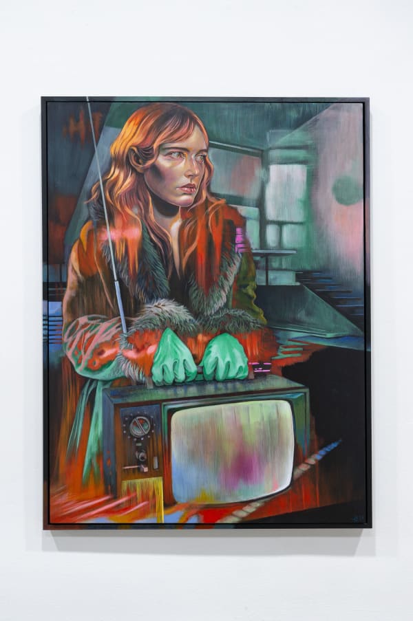 Martine Johanna, Good Housekeeping, 2023, Acrylic on panel, 31.5 x 23.6 inches.