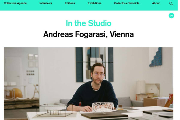Andreas Fogarasi,. In the Studio, Vienna
