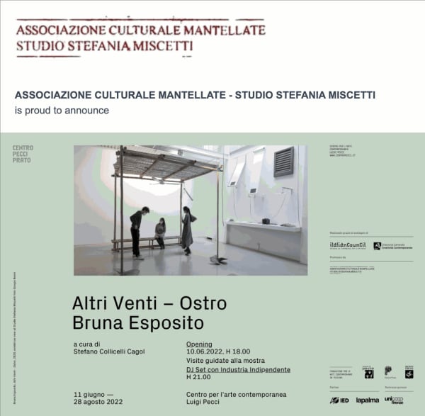 Bruna Esposito. Presentazione del progetto "Altri Venti - Ostro" di Bruna Esposito.