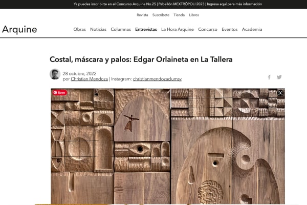 Costal, máscara y palos: Edgar Orlaineta en La Tallera