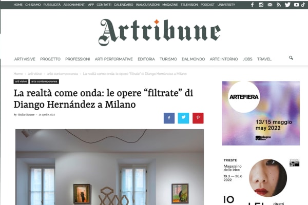 La realtà come onda: le opere “filtrate” di Diango Hernández a Milano
