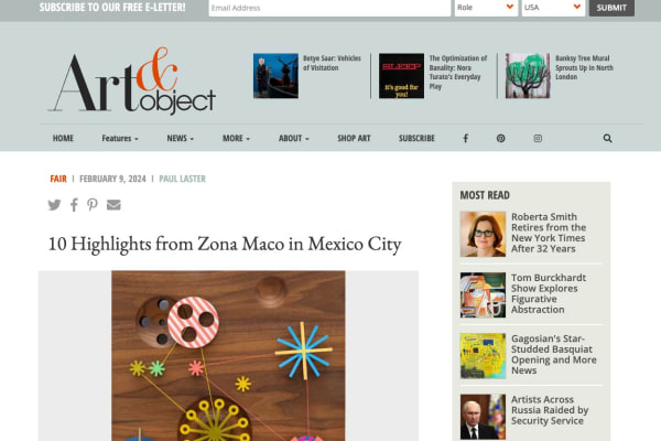 Edgar Orlaineta. 10 Highlights from Zona Maco in Mexico City