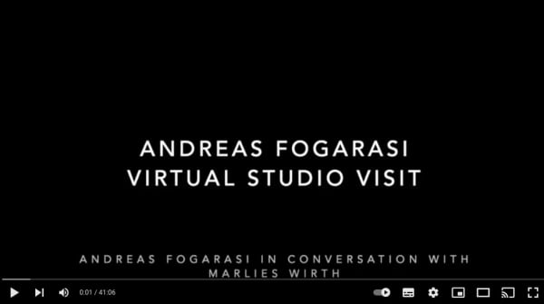 Andreas FOGARASI Studio Visit, Frieze Masters, 2020