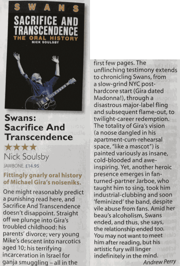Swans: Sacrifice & Transcendence — Mojo Review