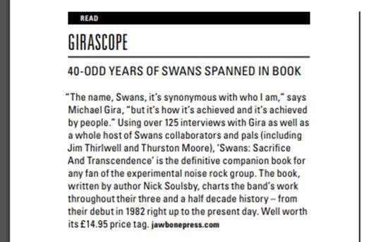 Swans: Sacrifice & Transcendence — Electronic Sound Review