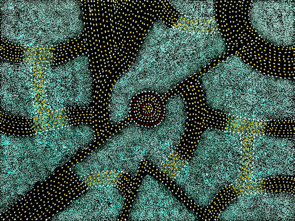 Bush Plum Dreaming by Roseanne Morton Pwerle, 2023