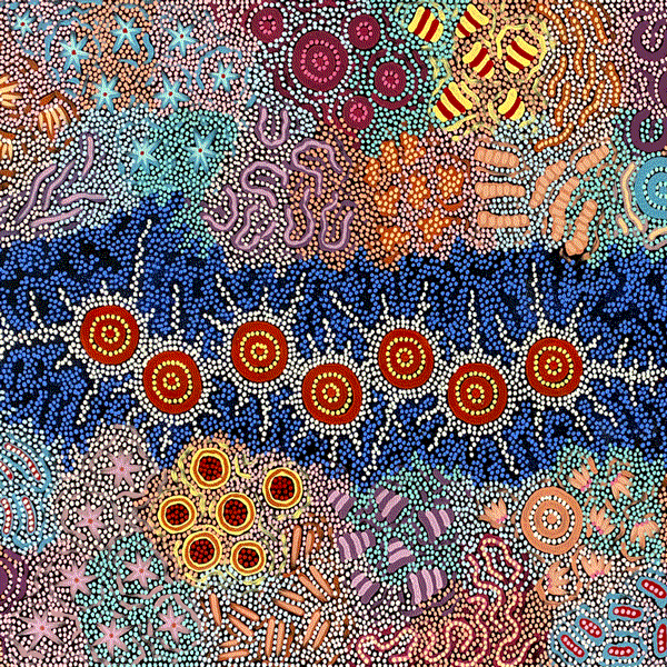 Michelle Possum Nungurrayi - Seven Sisters & Grandmother's Country by Michelle Possum Nungurrayi, 2024