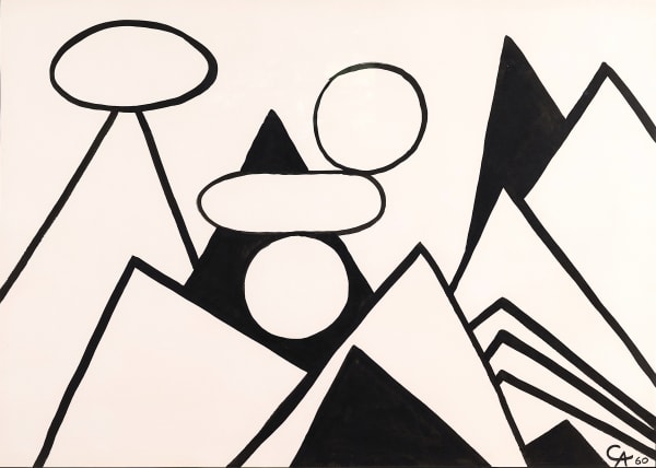 Alexander Calder, Black and White Mountains, 1960