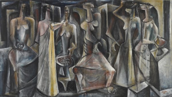 Charles Henry Alston, Untitled (Seven Figures), 1949
