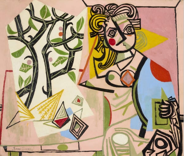 Byron Browne, Woman with Still Life, 1945