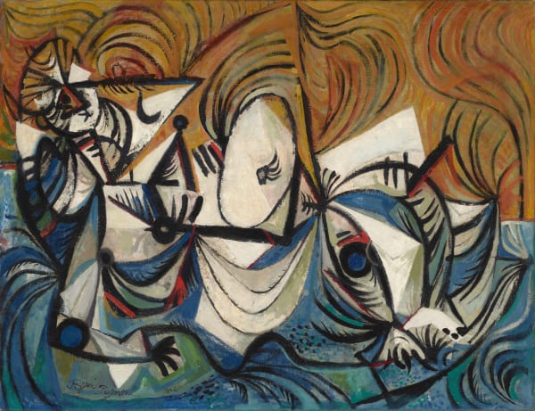 Byron Browne - Woman on the Beach, 1945