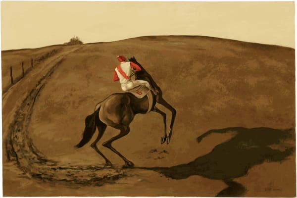 Ernie Barnes - Country Ride, 1982