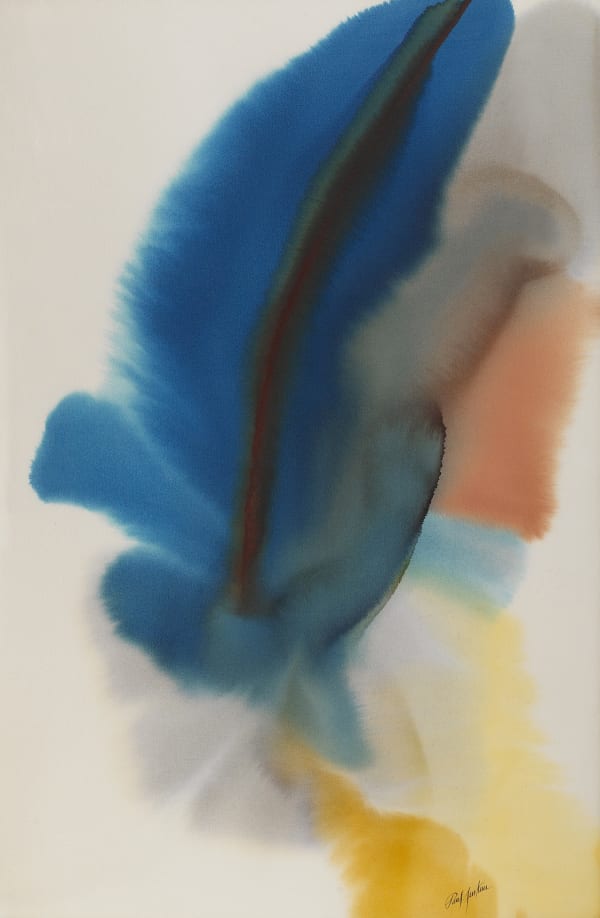 Paul Jenkins, Phenomena Blue Upright, 1982