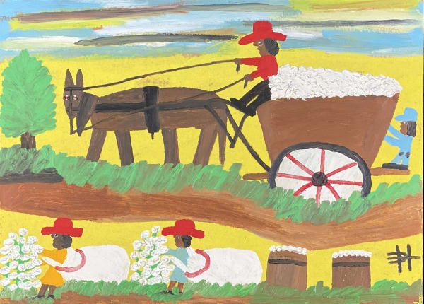 Clementine Hunter, Picking and Hauling Cotton