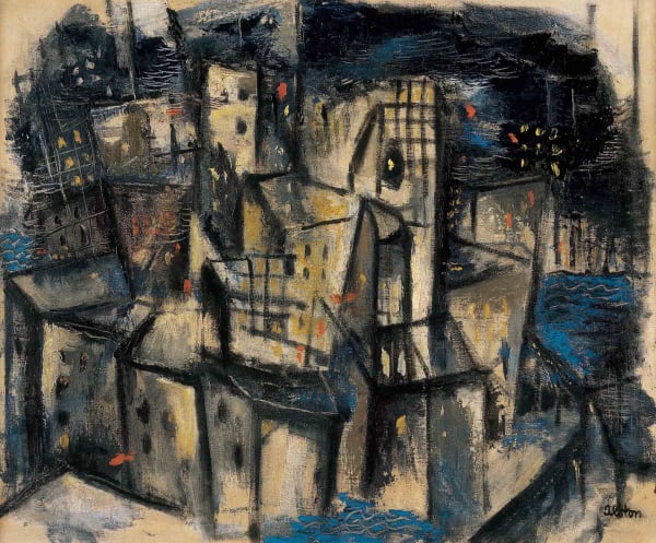 Charles Henry Alston, New York Cityscape, c. 1948