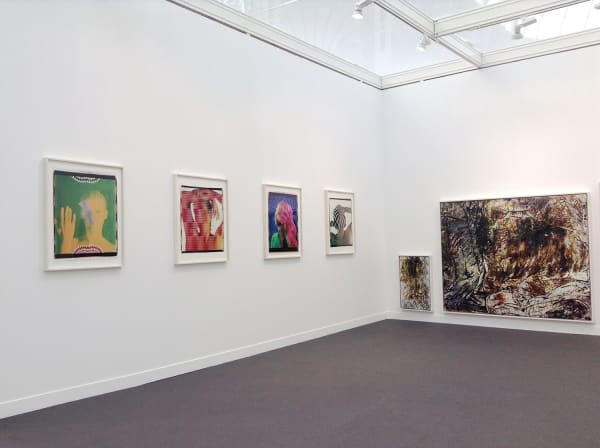 Installation view of Matthew Brandt, Ellen Carey, Jessica Eaton, Whitney Hubbs and Matthew Porter at Paris Photo, 2015