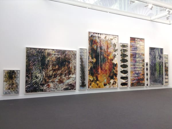 Installation view of Matthew Brandt, Ellen Carey, Jessica Eaton, Whitney Hubbs and Matthew Porter at Paris Photo, 2015