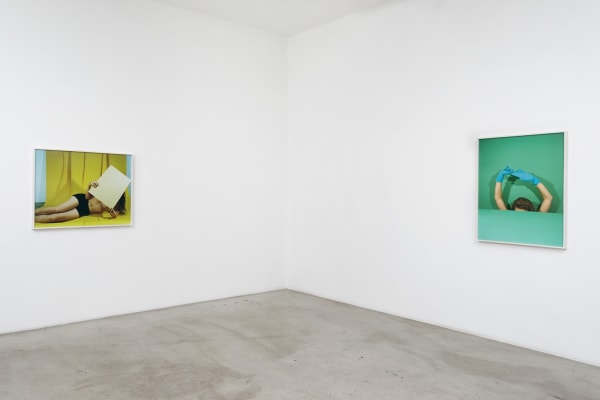 Installation view of Whitney Hubbs: Body Doubles at M+B, 2016