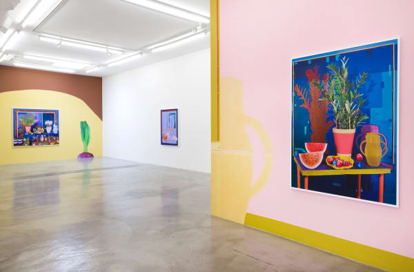 Installation view of Daniel Gordon: Selective Color at M+B, 2017