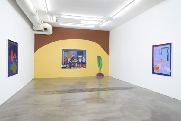 Installation view of Daniel Gordon: Selective Color at M+B, 2017