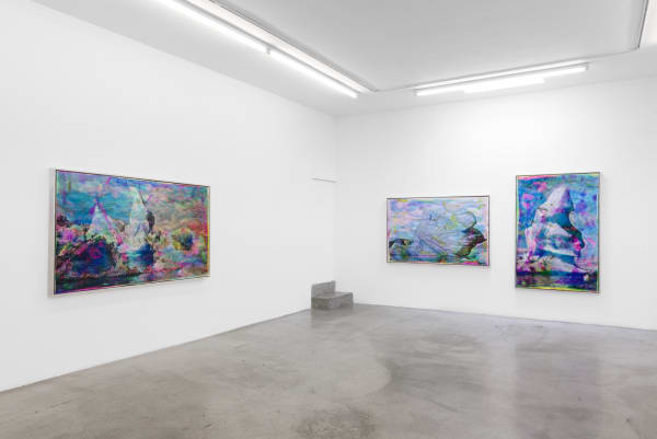 Installation view of Matthew Brandt: Vatnajökull at M+B, March 21 - June 20, 2020