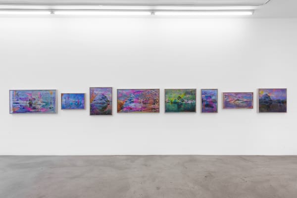 Installation view of Matthew Brandt: Vatnajökull at M+B, March 21 - June 20, 2020