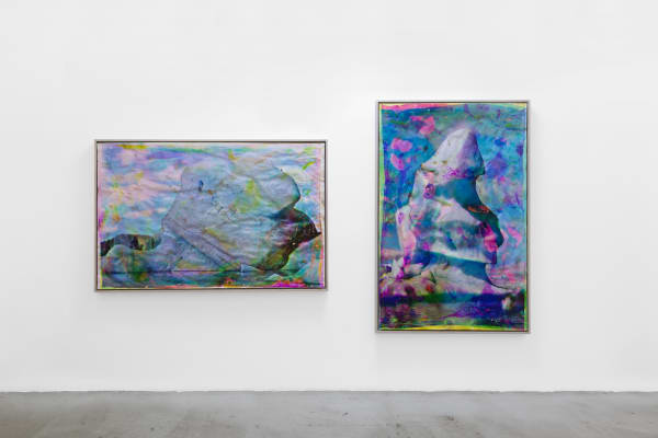 Installation view of Matthew Brandt: Vatnajökull at M+B, March 21 - June 20, 2020